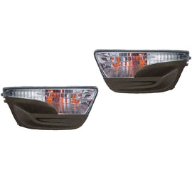 NEW Fog Lights and Covers Textured For 2013-2015 Nissan Altima Sedan
