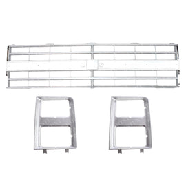 Front Grille & Headlight Bezels For 1985-86 Chevrolet C/K / 1987-88 R/V Series