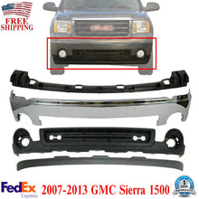 Load image into Gallery viewer, Front Bumper Chrome + Valance + Extension Bracket For 2007-2013 GMC Sierra 1500