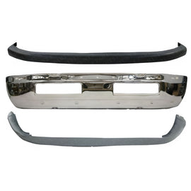 Front Bumper Chrome Steel Kit For 1994-2001 Dodge Ram 1500 2500 3500
