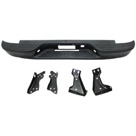 Rear Step Bumper Powdercoated Black For 2001-2004 Chevy Silverado 2500HD 3500