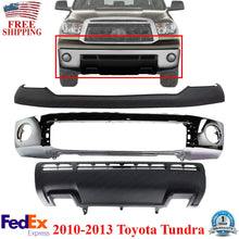 Load image into Gallery viewer, Front Bumper Chrome + Upper Cover + Lower Valance For 2010-2013 Toyota Tundra