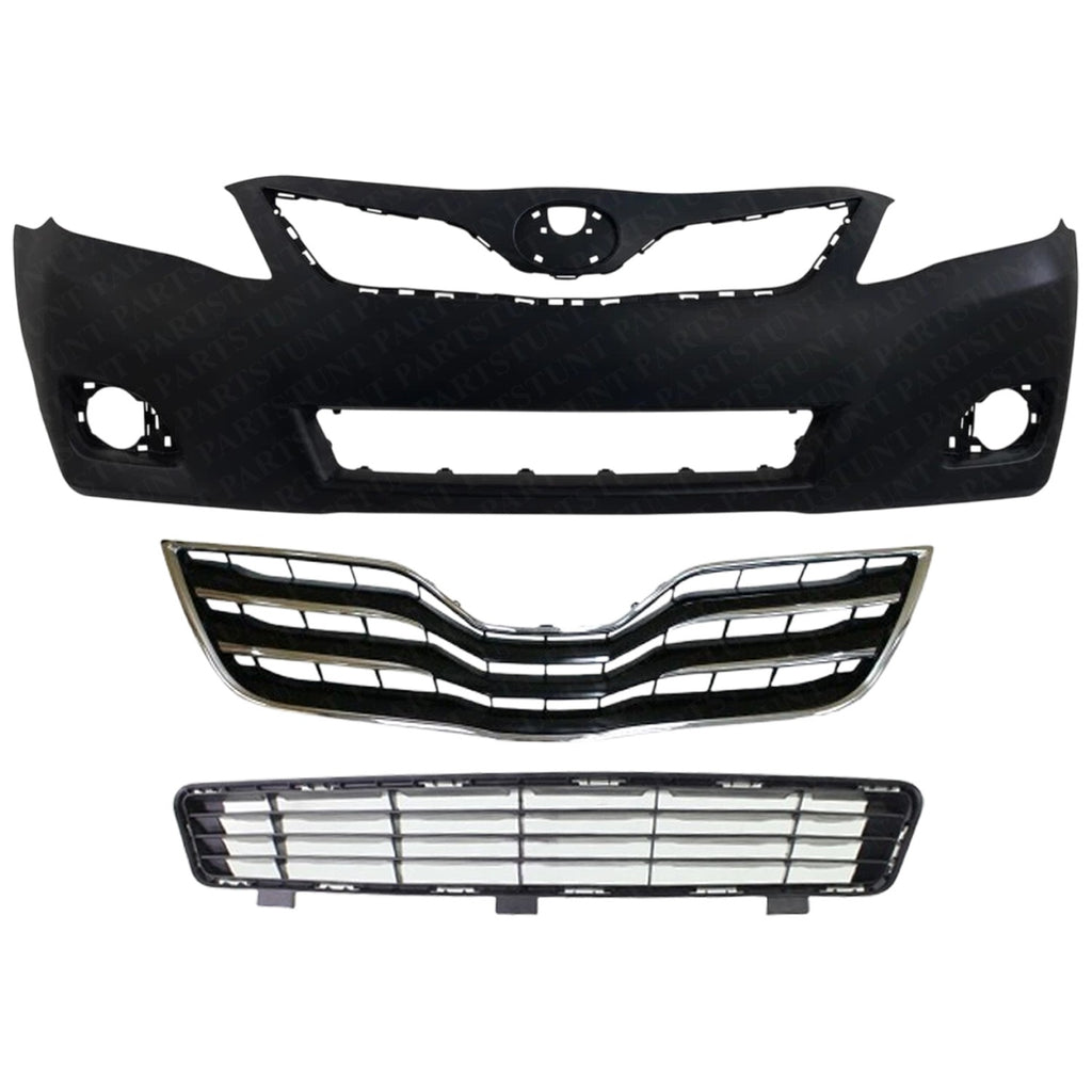 Bumper Cover Bumper Grille Kit For 10-11 Toyota Camry Base/LE/XLE Model US Built