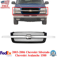 Grille For 2003-2006 Chevrolet Silverado 1500 Avalanche 1500 incl. 2007 Classic