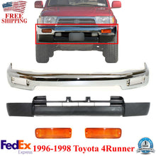 Load image into Gallery viewer, Front Bumper Chrome + Lower Valance + Signal Lamp For 1996-1998 Toyota 4Runner