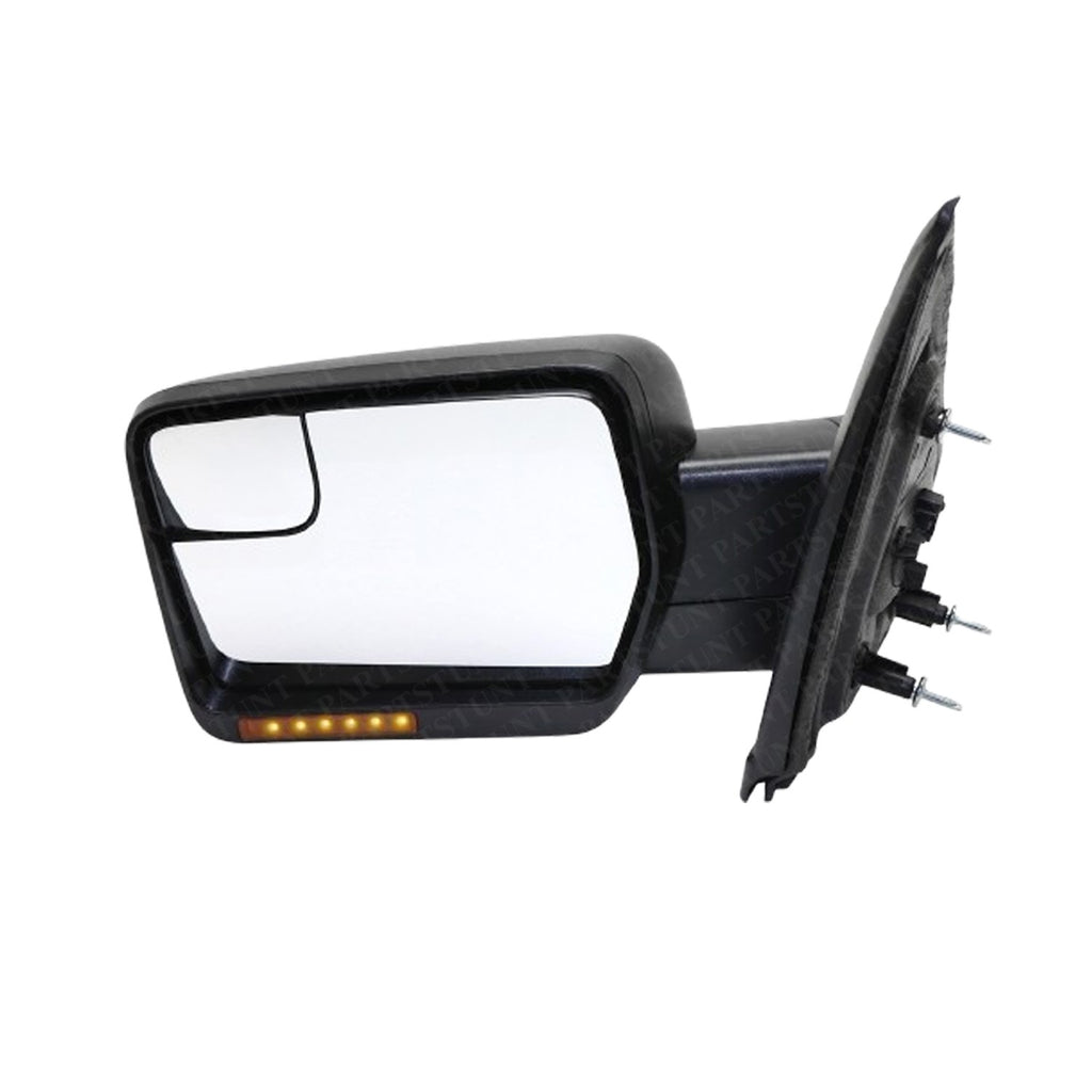 Mirror Left Side Power Heated w/ Signal Light Textured For 2011-2014 Ford F-150