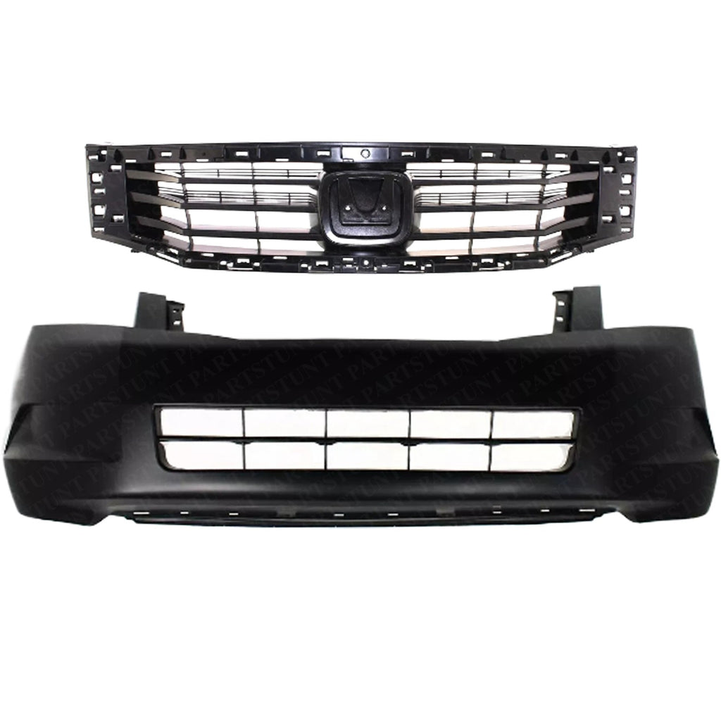 Front Bumper Cover Kit For 2008-2010 Honda Accord Sedan