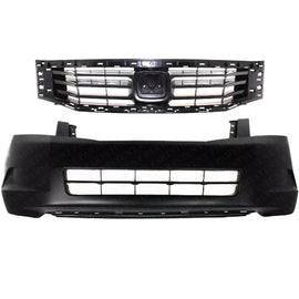 Front Bumper Cover Kit For 2008-2010 Honda Accord Sedan