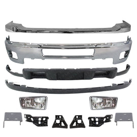 Front Bumper Chrome Kit For 2011-2014 Chevrolet Silverado 2500HD 3500HD
