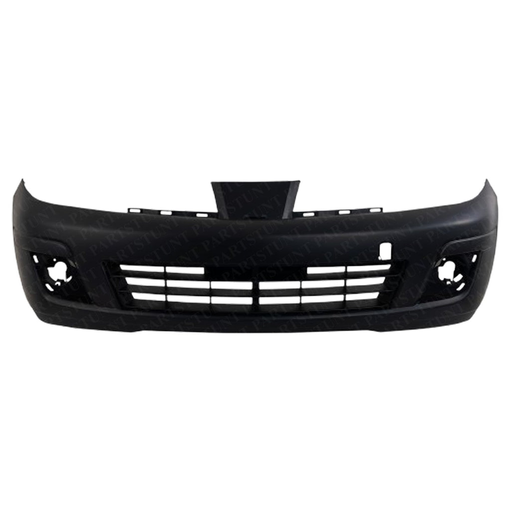 Front Bumper Cover Primed with Fog Lamp Holes For 2007-2012 Nissan Versa