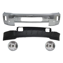 Load image into Gallery viewer, Front Bumper Chrome Steel Kit For 2015-2018 Chevrolet Silverado 2500HD 3500HD