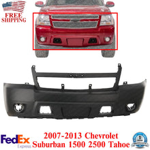 Load image into Gallery viewer, Front Bumper Cover Primed For 2007-2013 Chevrolet Suburban 1500 2500 Tahoe