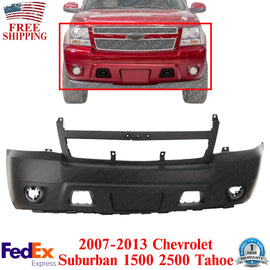 Front Bumper Cover Primed For 2007-2013 Chevrolet Suburban 1500 2500 Tahoe