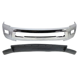 Front Chrome Bumper + Lower Valance Textured For 2011-2018 RAM 2500 3500 2WD