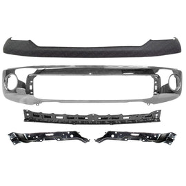 Front Chrome Bumper w/Brackets Kit For 2007-2013 Toyota Tundra