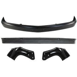 Front Bumper Primed Steel + Lower Valance + Brackets For 94 -00 GMC C1500 Chevy