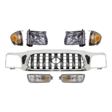 Load image into Gallery viewer, Front Chrome Grille + Headlights + Signal Lights For 2001-2004 Toyota Tacoma 4WD