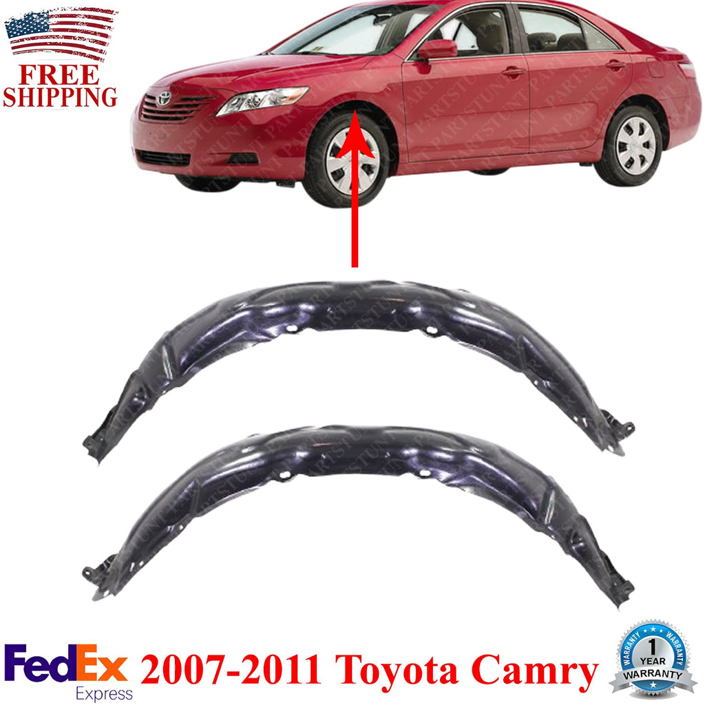 Front Fender Liner Set For 2007-2011 Toyota Camry