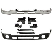 Load image into Gallery viewer, Front Bumper Chrome With Brackets + Valance For 2003-2006 GMC Sierra 1500 - 3500