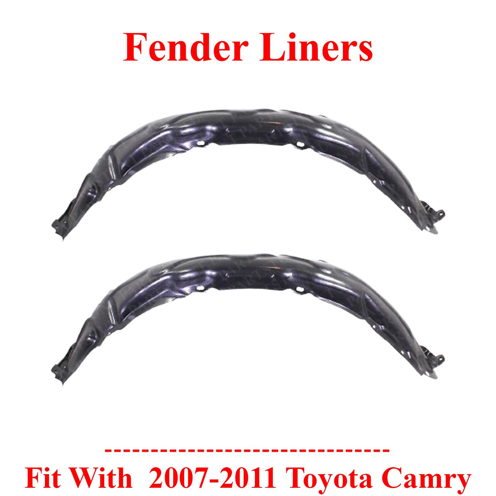 Front Fender Liner Set For 2007-2011 Toyota Camry