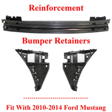 Load image into Gallery viewer, Front Bumper Reinforcement + Retainer LH &amp; RH Side For 2010-2014 Ford Mustang