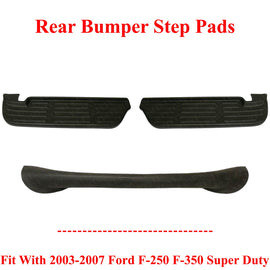 Rear Bumper Step Pads Kit For 2003-2007 Ford F-250 F-350 Super Duty