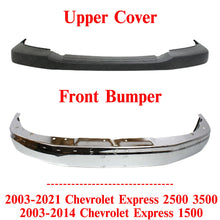 Load image into Gallery viewer, Front Bumper Kit For 2003-2021 Chevy Express 2500 3500 / 2003-2014 Express 1500