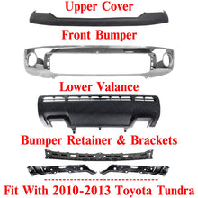 Load image into Gallery viewer, Front Bumper Chrome Steel + Lower Valance Kit For 2010-2013 Toyota Tundra