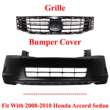 Load image into Gallery viewer, Front Bumper Cover Kit For 2008-2010 Honda Accord Sedan