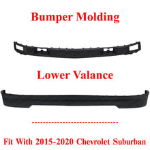Load image into Gallery viewer, Front Bumper Molding &amp; Lower Valance Textured For 2015-2020 Chevrolet Suburban