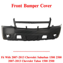 Load image into Gallery viewer, Front Bumper Cover Primed For 2007-2013 Chevrolet Suburban 1500 2500 Tahoe