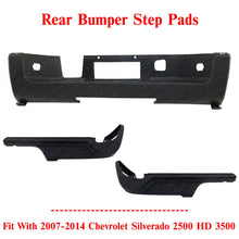 Load image into Gallery viewer, Rear Bumper Step Pads Set of 3 For 2007-2014 Chevrolet Silverado 2500 HD 3500