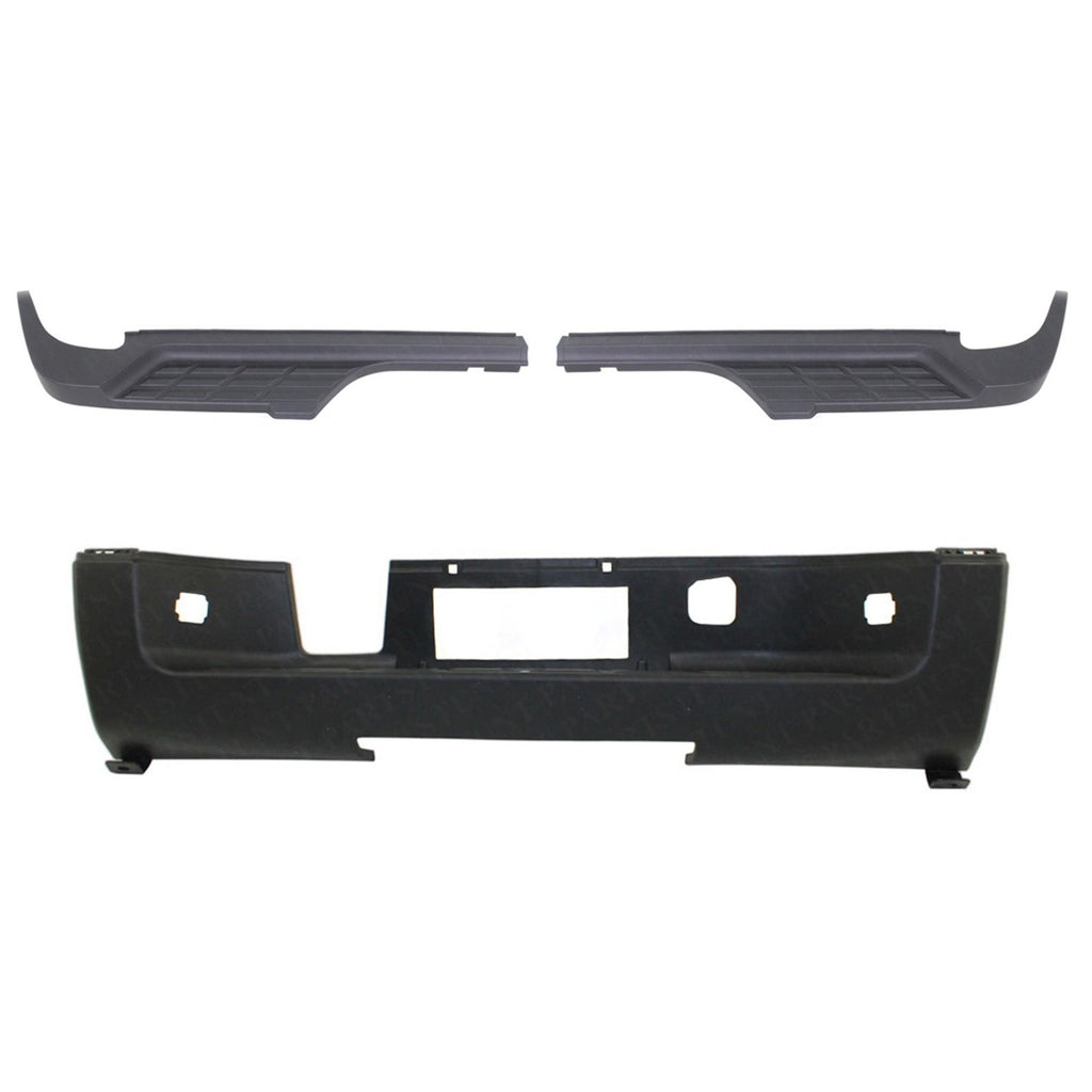 Rear Bumper Step Pads Set of 3 For 2007-2014 Chevrolet Silverado 2500 HD 3500