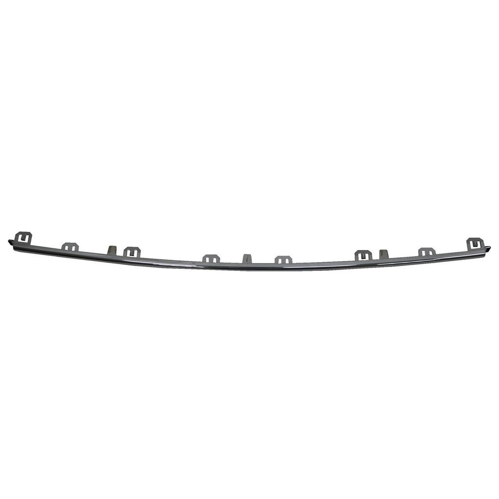 New Front Bumper Mesh Grille + Center Chrome Molding For 2014-2017 Honda Odyssey