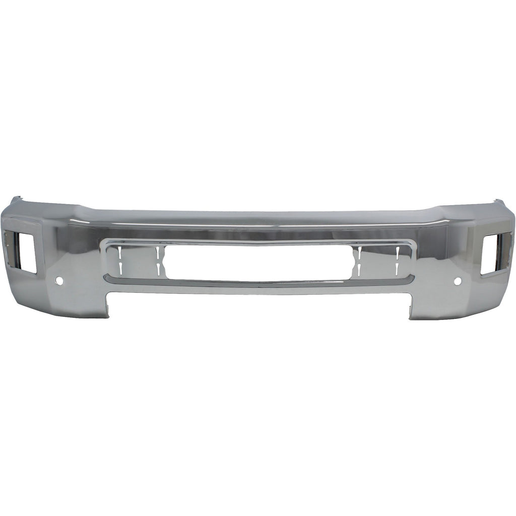 Front Bumper Chrome Steel Kit For 2015-2018 Chevrolet Silverado 2500HD 3500HD