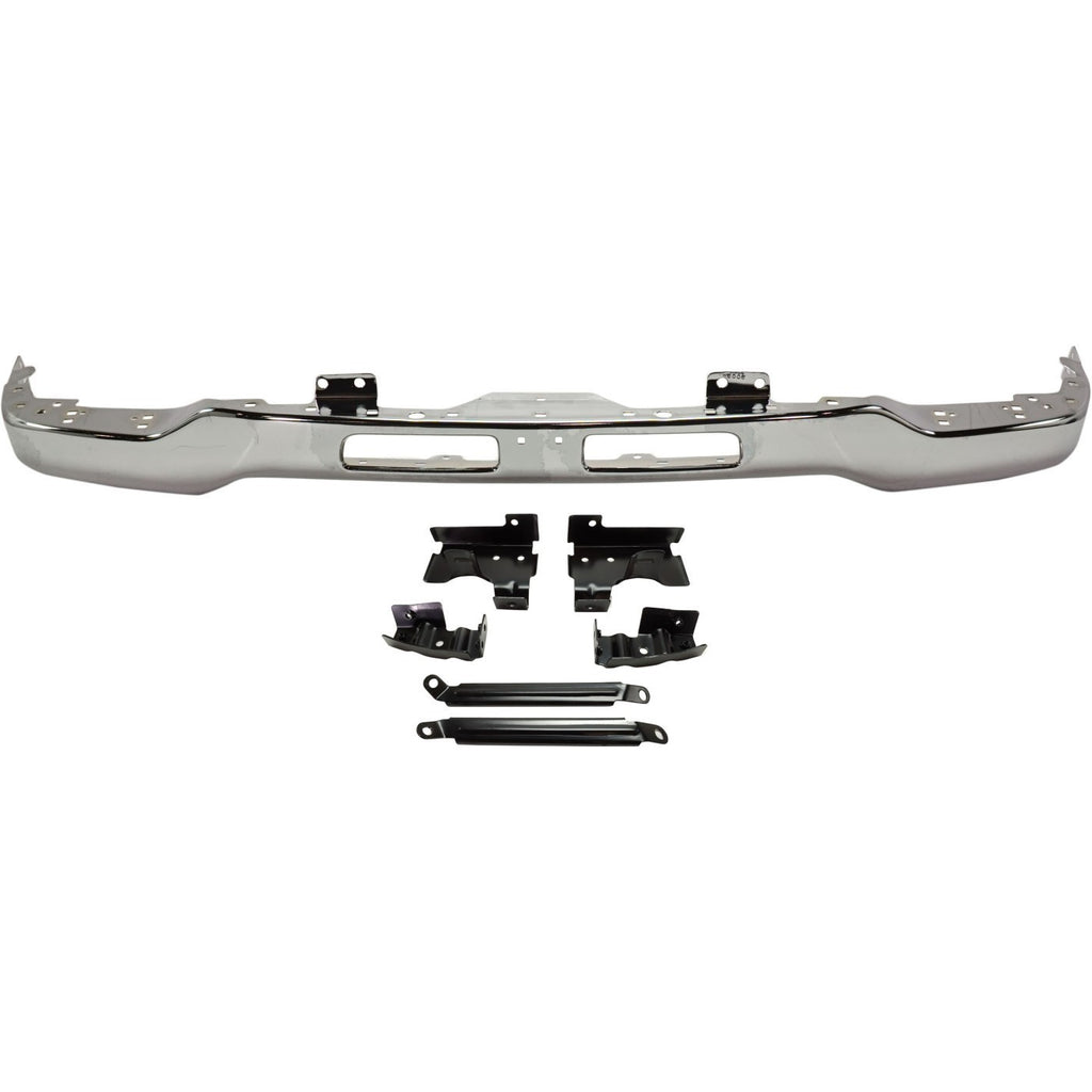 Front Bumper + Brackets + Valance + Fog Lights For 2003-2006 GMC Sierra 2500HD 3500