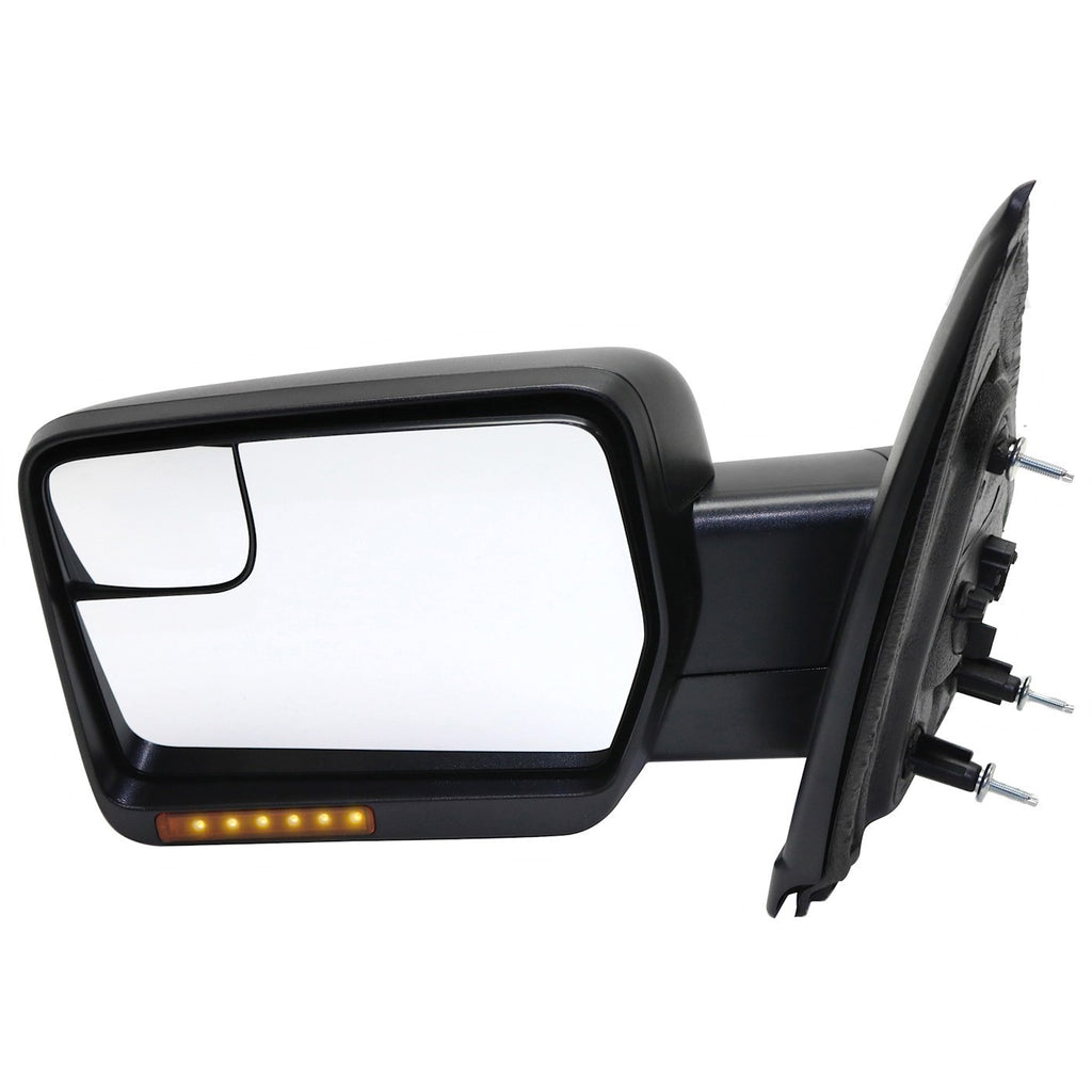Mirror Left Side Power Heated w/ Signal Light Textured For 2011-2014 Ford F-150