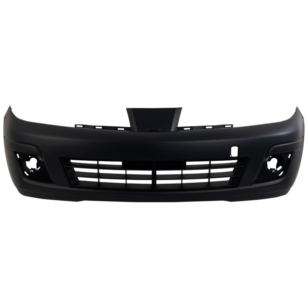 Front Bumper Cover Primed with Fog Lamp Holes For 2007-2012 Nissan Versa