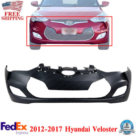 Front Bumper Cover Primed With Fog Light Holes For 2012-2017 Hyundai Veloster