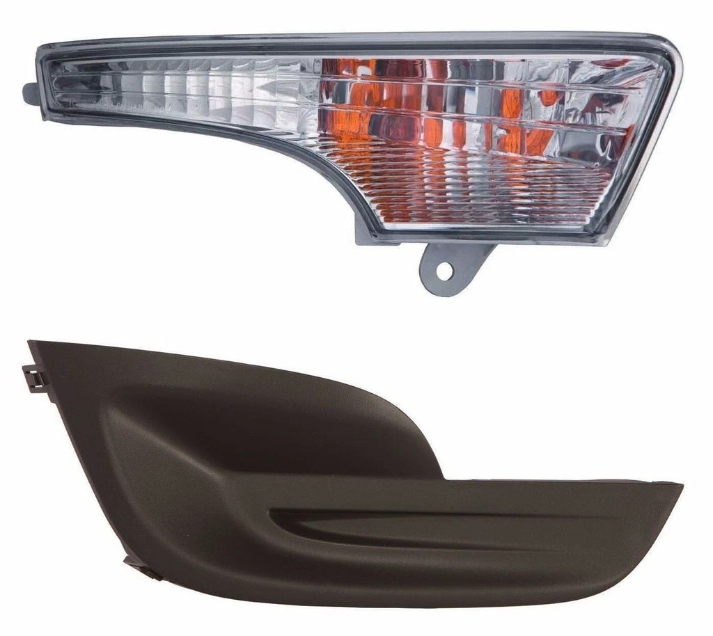 NEW Fog Lights and Covers Textured For 2013-2015 Nissan Altima Sedan
