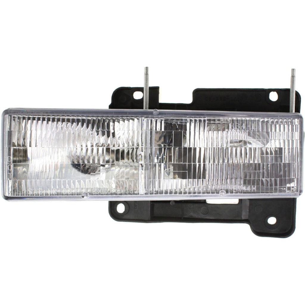 Front Chrome Grille + Headlights + Reflectors For 1995-1999 Chevrolet C/K Series