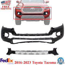Load image into Gallery viewer, Front Bumper Cover Primed + Lower Grille Textured For 2016-2023 Toyota Tacoma