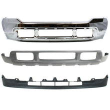 Load image into Gallery viewer, Front Bumper Chrome Steel + Upper &amp; Lower Valance For 2001-2004 Ford Super Duty