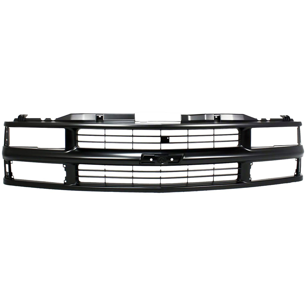 Front Grille + Headlights + Side Marker Lights For 1994-2000 Chevy C/K-Series