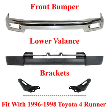 Load image into Gallery viewer, Front Chrome Bumper + Lower Valance + Brackets For 1996-1998 Toyota 4Runner