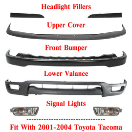 Front Bumper Primed Kit For 2001-2004 Toyota Tacoma