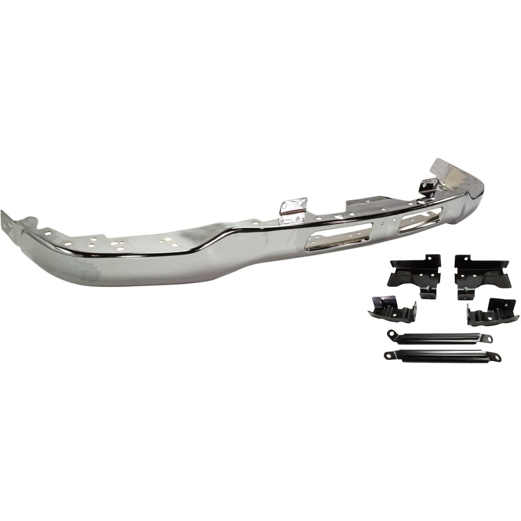 Front Bumper + Brackets + Valance + Fog Lights For 2003-2006 GMC Sierra 2500HD 3500
