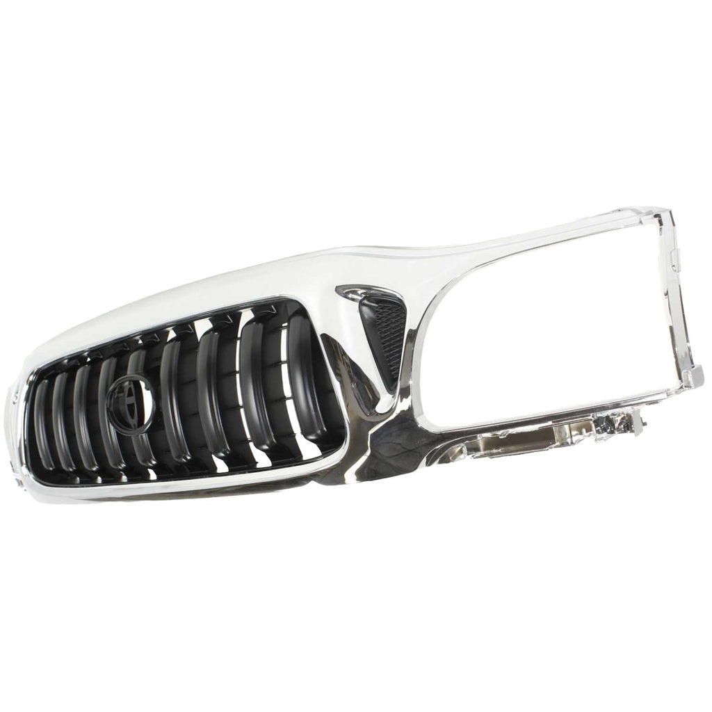 Front Chrome Grille & Headlights Kit For 2001-2004 Toyota Tacoma 4WD