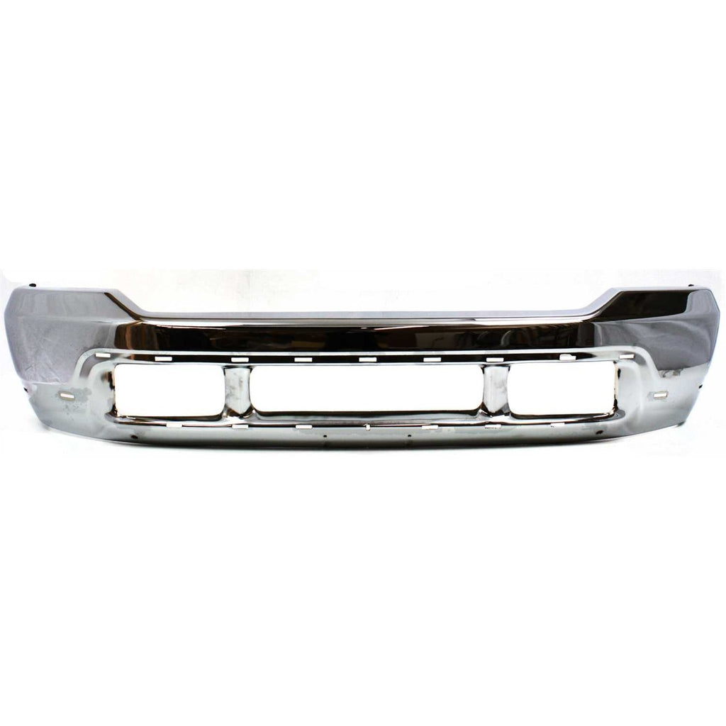 Front Bumper Chrome Steel + Upper & Lower Valance For 2001-2004 Ford Super Duty