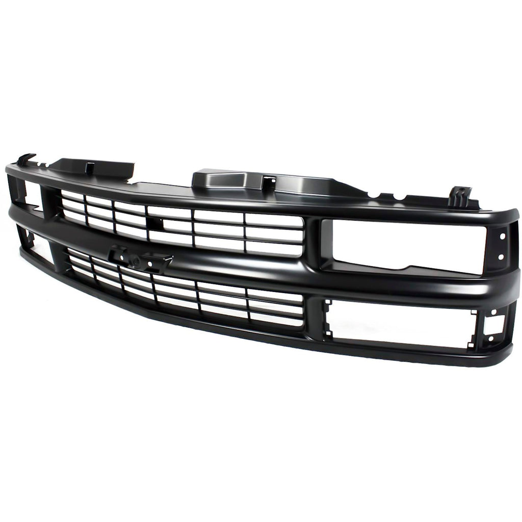 Front Grille + Headlights + Side Marker Lights For 1994-2000 Chevy C/K-Series